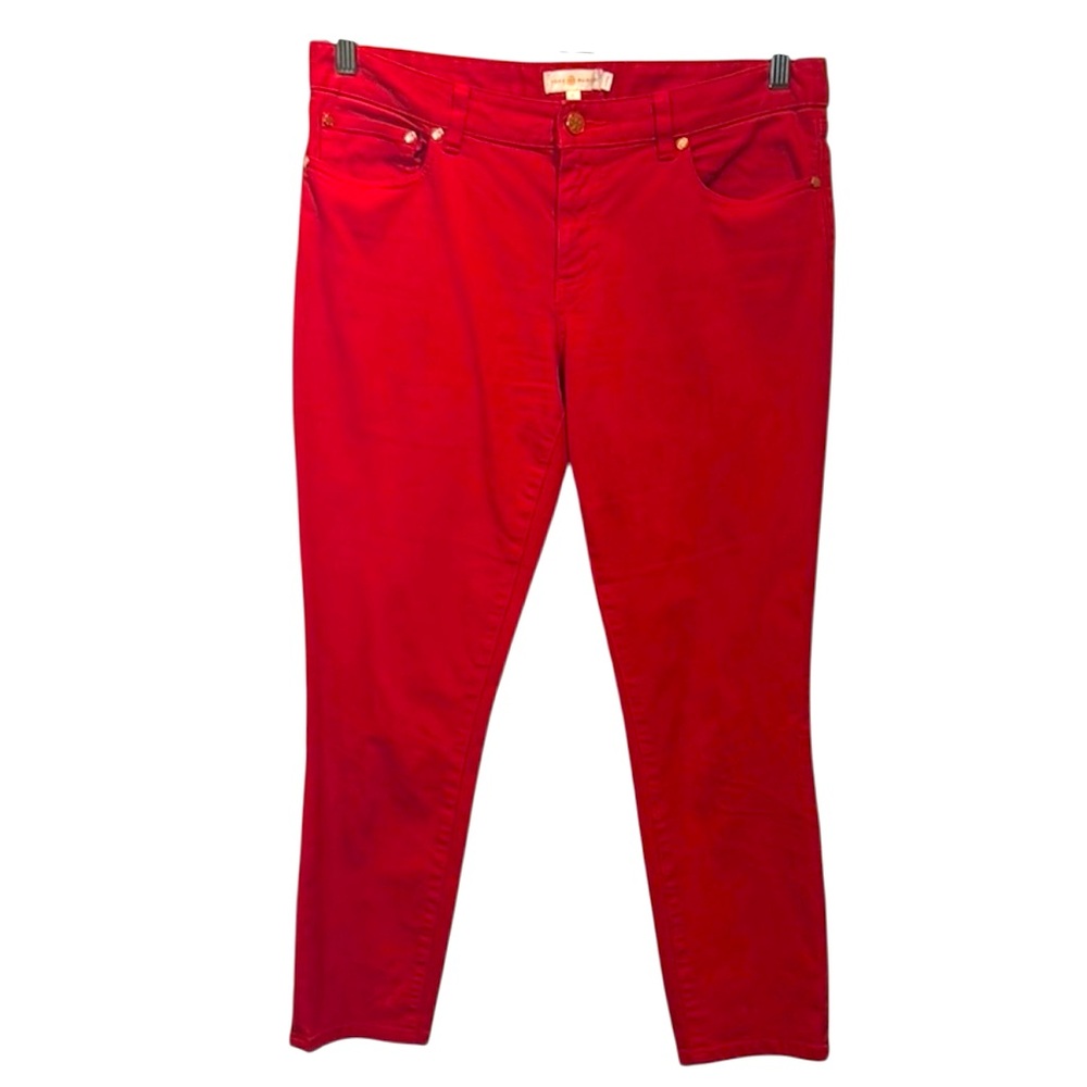 Tory Burch Red Women’s Skinny Jeans